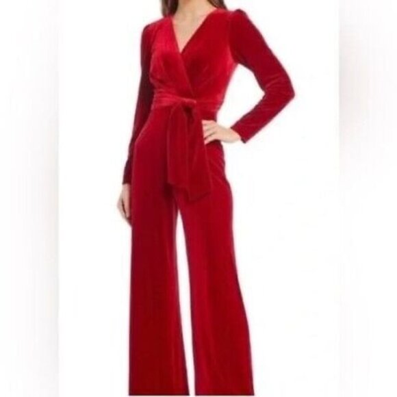 Antonio Melani | Longsleeve Velvet Jumpsuit holiday elegant evening - Picture 1 of 11